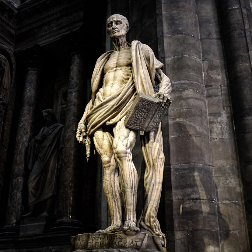 Scultura di San Bartolomeo al Duomo di Milano